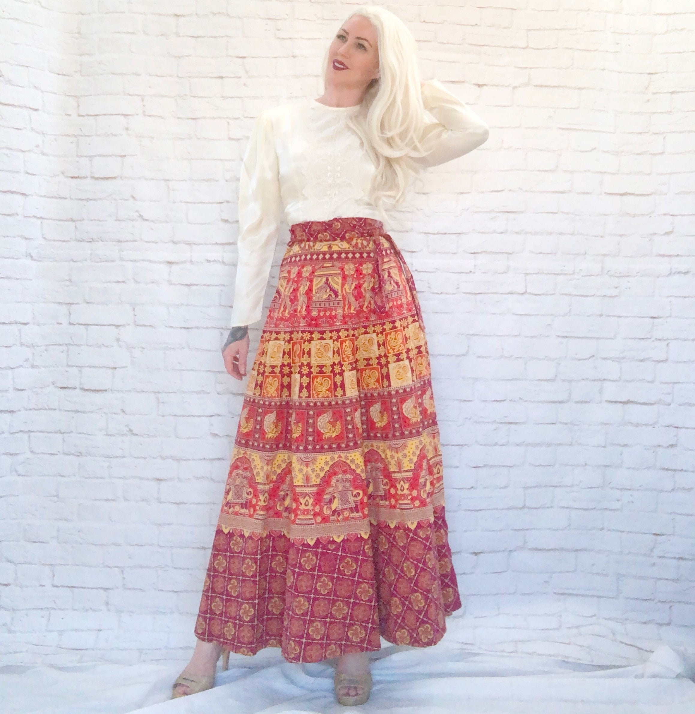 long wool pencil skirt