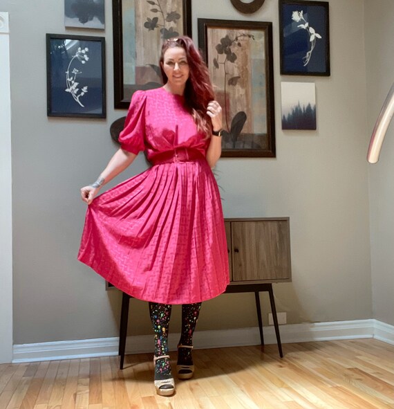 Vintage 80s Liz Claiborne Fuchsia Pink 