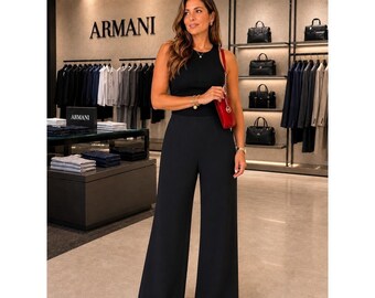True Vintage 1990s / 2000s 100% Wool Classic Chic Pants Suit