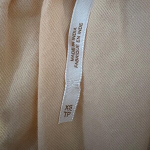 Free People jurk voor dames, perzikroze, geborduurd, off-shoulder boho tuniek, maat XS afbeelding 5