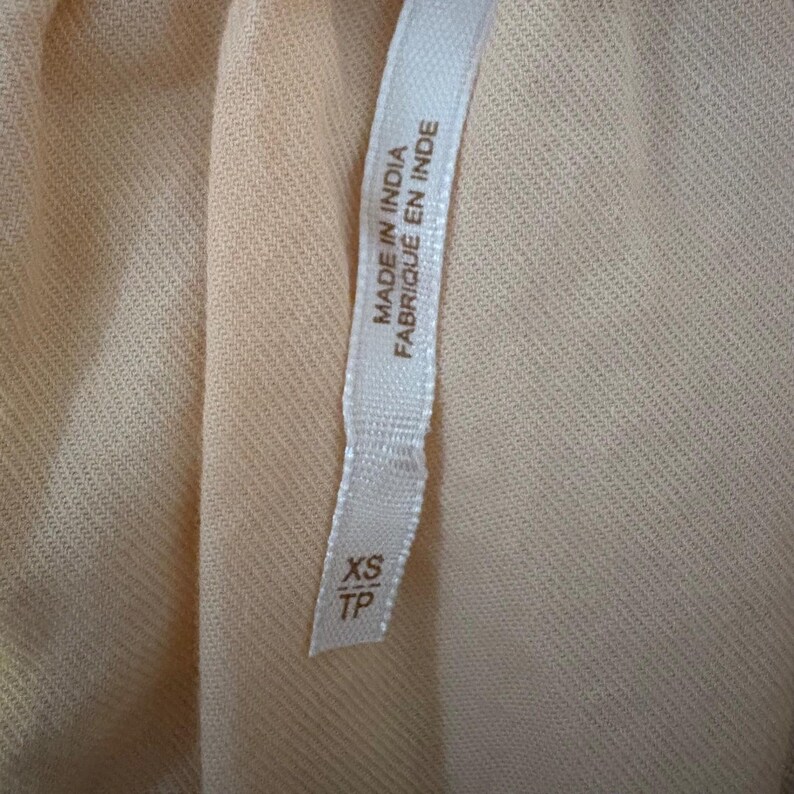 Free People jurk voor dames, perzikroze, geborduurd, off-shoulder boho tuniek, maat XS afbeelding 5