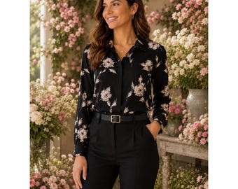 Lauren Ralph Lauren Shirt Women Floral Button Down Long Sleeve Blouse Size S NWT