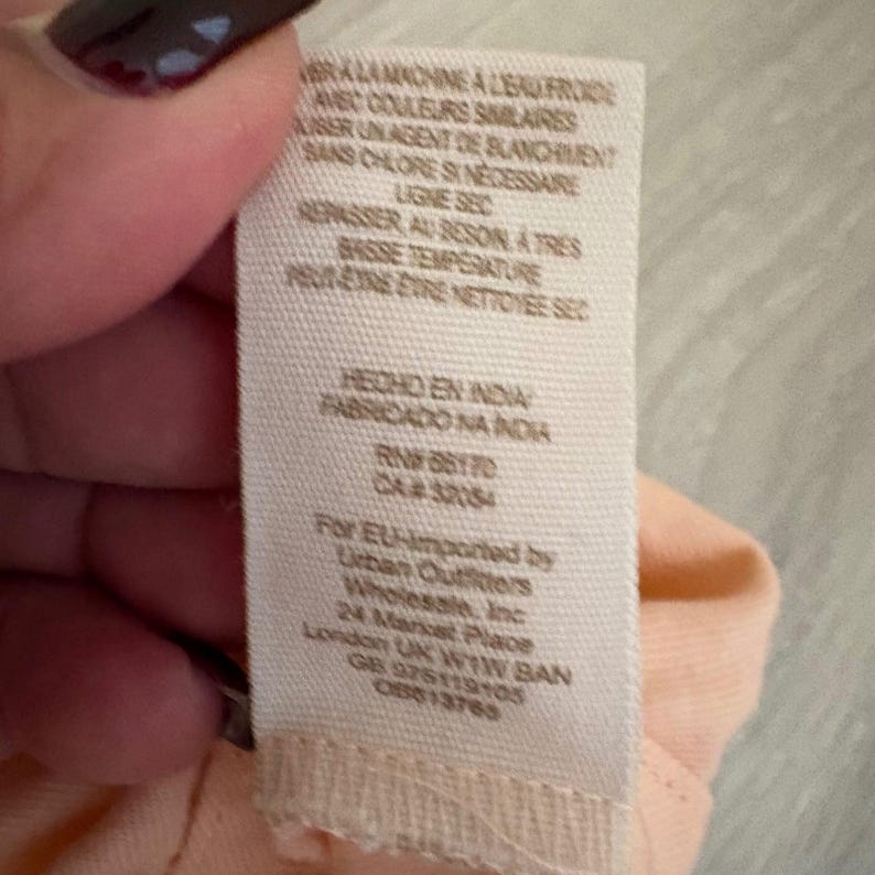 Free People jurk voor dames, perzikroze, geborduurd, off-shoulder boho tuniek, maat XS afbeelding 15