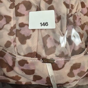 Free People Top Women Leopard Print Square Neck Smocked Puff Sleeve Size M imagen 11