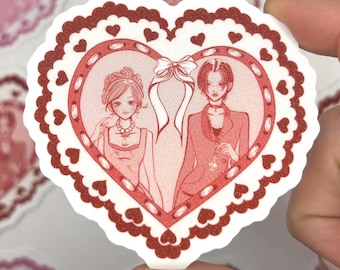 NANA Vivian Westwood Collab Anime Sugar Glitter Texture Sticker: Osaki, Komatsu