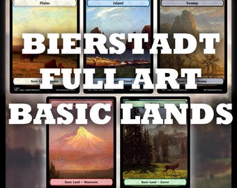 Full Art MTG Basic Lands — Albert Bierstadt — Proxy — No AI Art — Custom Magic Card