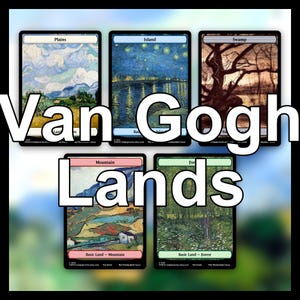 Van Gogh Art MTG Basic Lands Proxy: Custom Magic Card