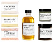 BATH+BODY KIT {coffee meadow} - sampler - organic - apothecary