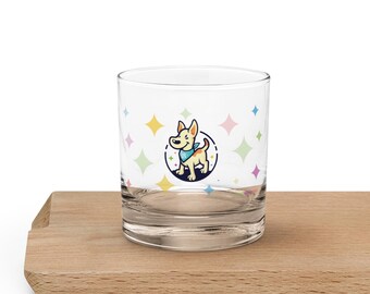 Whiskey & Cocktail Glass On-the-Rocks Glass – Pet Care N Services Collection, 10.5 oz