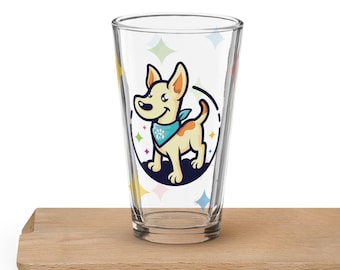 Shaker Pint Glass – Pet Care N Services Collection, 16 oz Drinking & Cocktail Mixing Glass