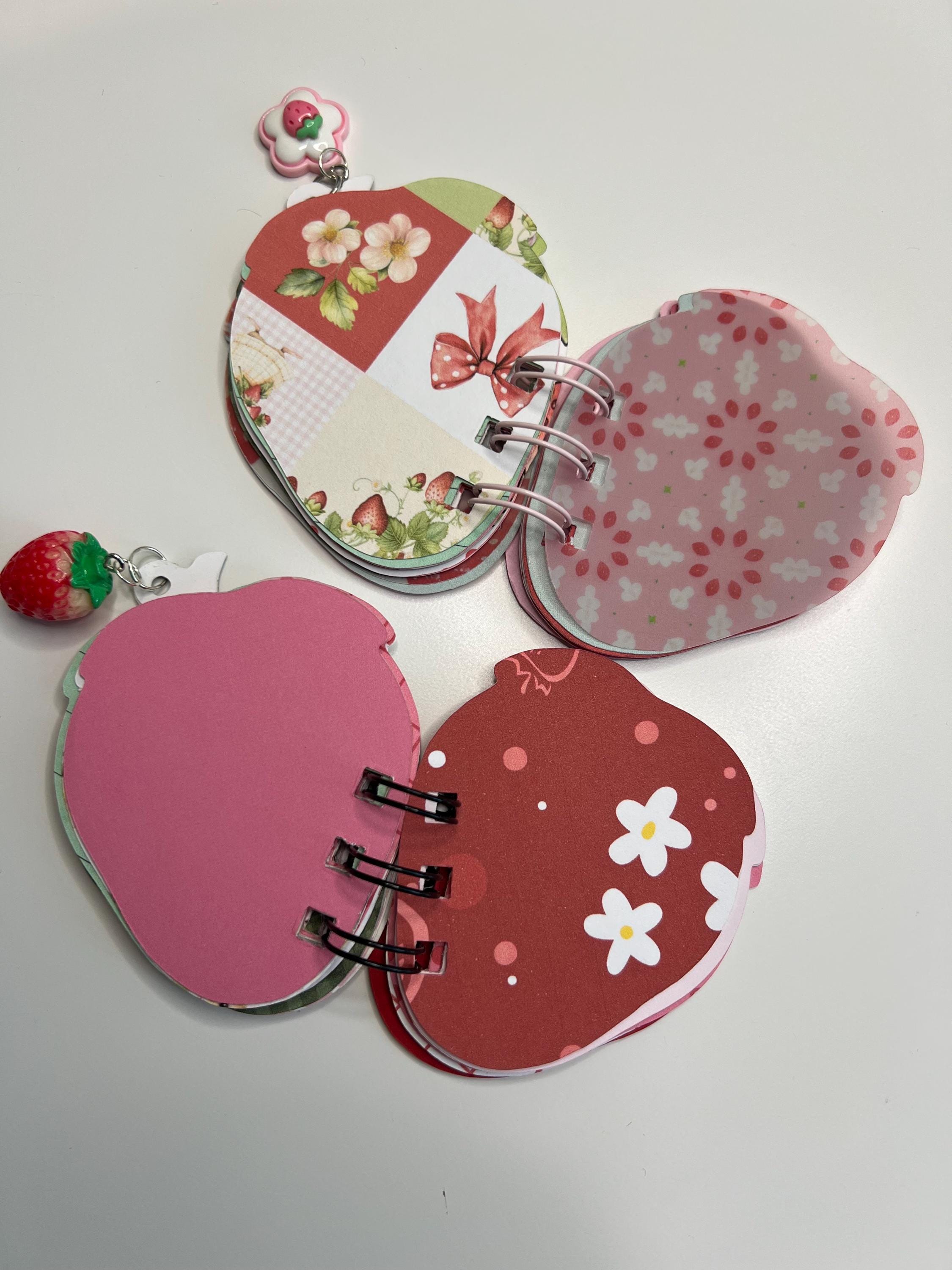 Strawberry Mini Notebook | Glitter Cardstock, Party Favor - Etsy