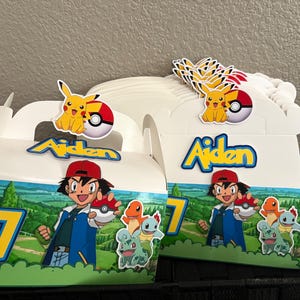 Pocket monster favor/treat boxes