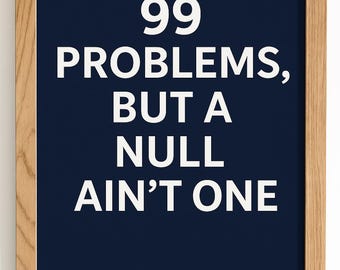 99 problemas, pero ninguno es uno solo: arte de oficina naval, arte mural divertido para programadores, regalo para desarrolladores de software, descarga digital de humor geek