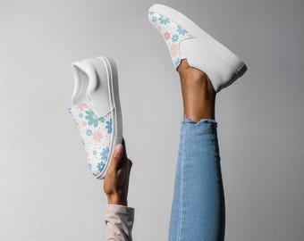 Zapatos de lona sin cordones para mujer