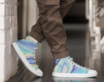 Men’s high top canvas shoes