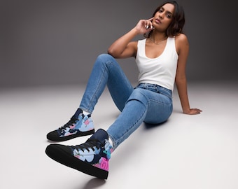 Women’s high top canvas shoes