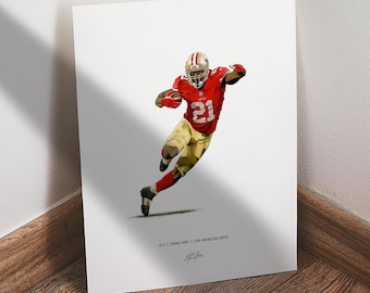 Ballon De Football Signé Frank Gore 49ers - Blanc, Avec COA, Collector NFL