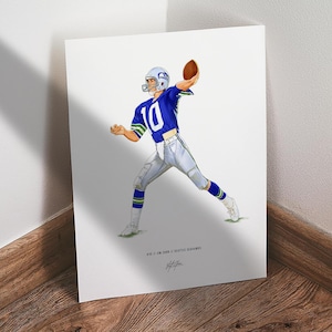 Jim Zorn Poster, Seattle Seahawks Football Wall Art, 8x10 Sports Print for Man Cave Office or Fan Gift