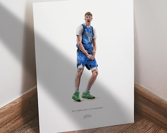 Cooper Flagg Poster, Dallas Mavericks Basketball Wall Art, Mavs Sports Print for Man Cave Office or Fan Gift