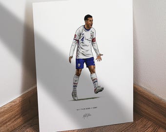 Tyler Adams Poster, USMNT Soccer Wall Art, 8x10 Sports Print for Man Cave Office or Fan Gift