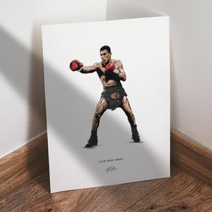 Hector Macho Camacho Poster, Boxing Wall Art, 8x10 Sports Print for Man Cave Office or Fan Gift