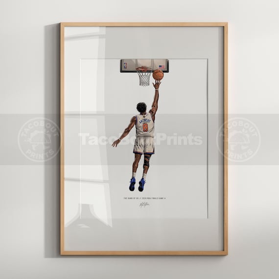 OG Anunoby Tip in Poster, New York Knicks Basketball Wall Art, the