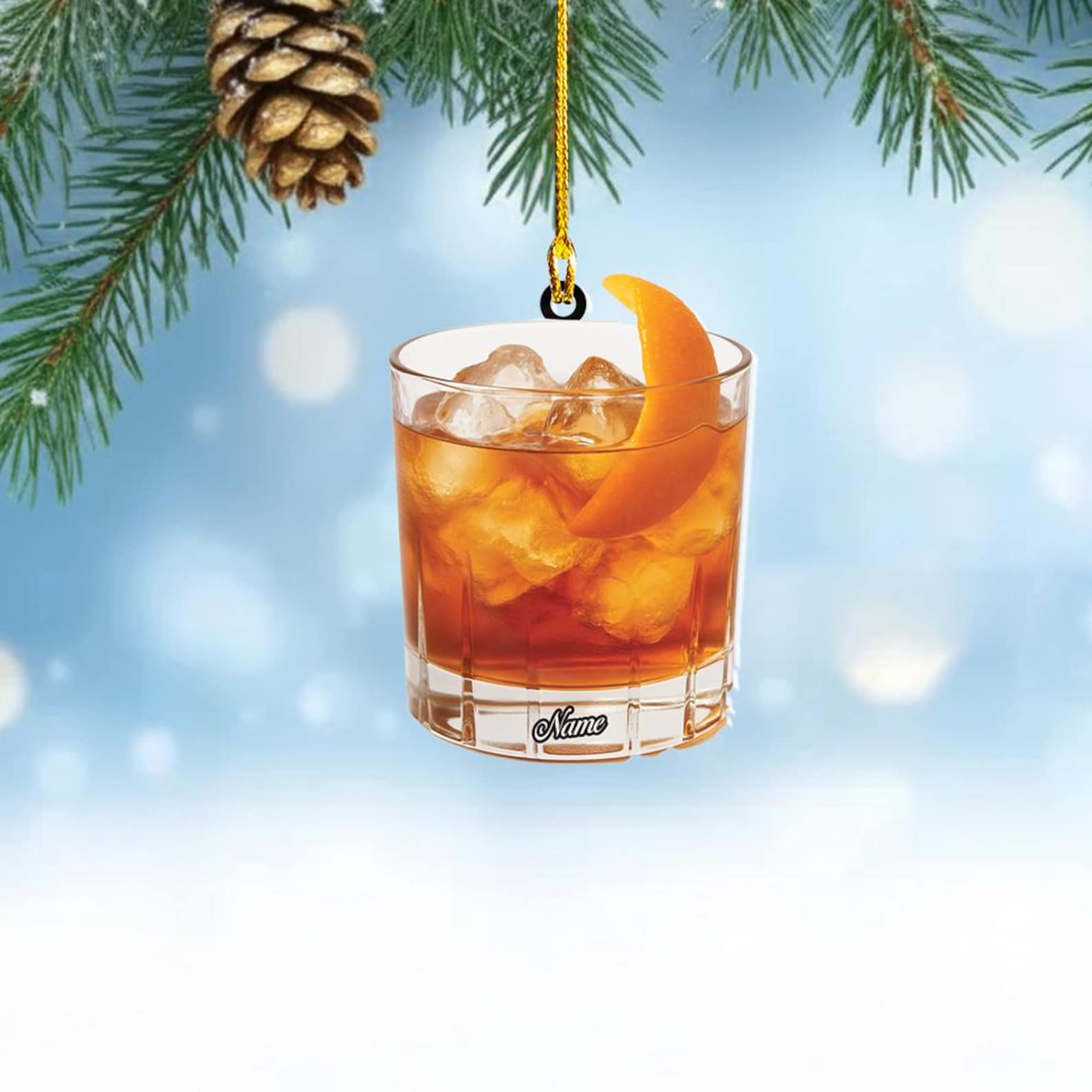 Cocktail Christmas Ornament