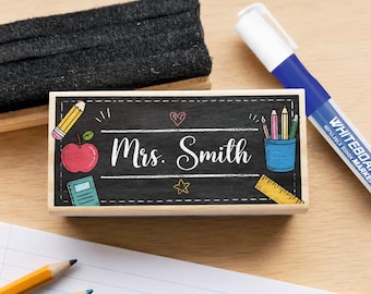Custom Teacher Chalkboard Eraser With Marker Personalized Whiteboard Erasers Preschool Educator Appreciation Gift Christmas Present Thce-21