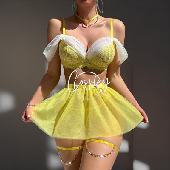 Disney Princess Lingerie : Aurora Cosplay, Belle Outfit - Etsy Disney Princess Lingerie : Aurora Cosplay, Belle Outfit - Etsy