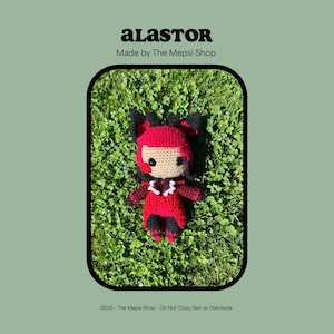 Alastor Inspired Crochet Amigurumi PDF Pattern