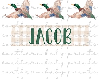 Mallard Duck PNG, Duck Trio, Boys Duck Design, Boys Animal PNG, Duck Trio Design, Watercolor Duck PNG, Boys Fall Design, (Digital Download)