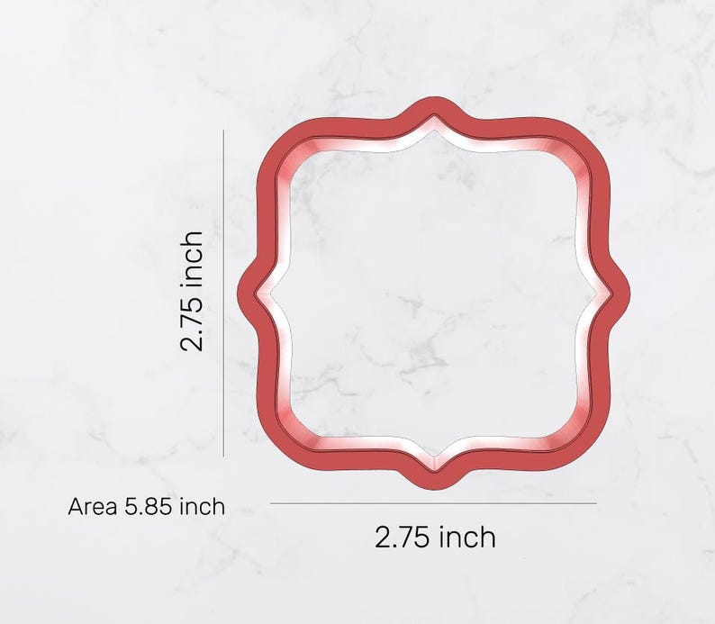 Ruby Cookie Cutter Basic Square Plaque Cookie Cutter, Multiple Sizes, STL Digital Download ...