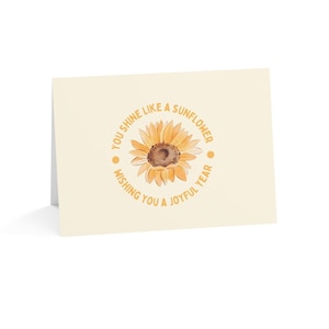 Birthday Card - Sunflower - Yellow