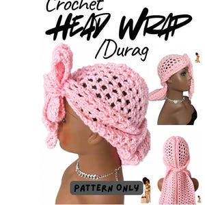 Crochet Headwrap/Durag Pattern PDF Download