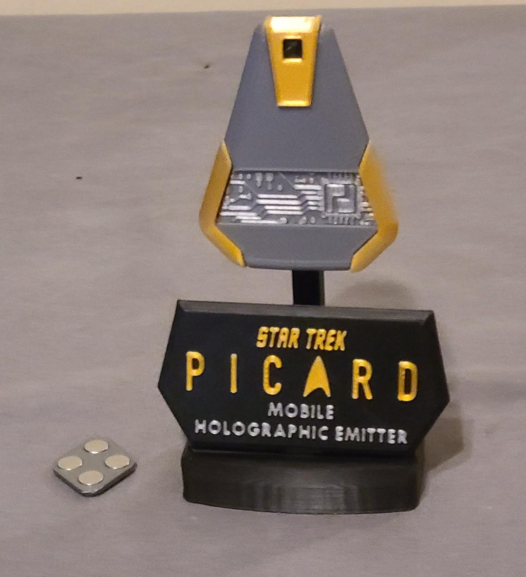 3D Printed Picard Mobile Holo Emitter Prop • Replica • Display Stand ...