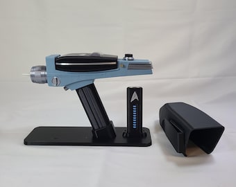 TOS Type II Phaser Replica | 3D Printed Cosplay Prop | With Display Stand w/ Tag & Holster Options