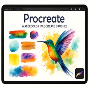 Watercolor Procreate Brushes Watercolor, Procreate Drawing Brushes, Procreate Paint Kit, Procreate Art Brush, Watercolor Painting Ipad Kit