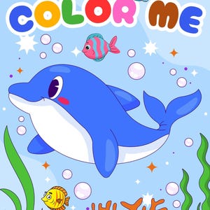 Sea Creatures Coloring Book Printable | Ocean Animals, Underwater Life and Marine Coloring Pages for Kids & Adults