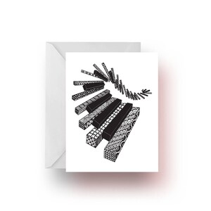 Piano Keys Note Cards, Music Note Cards, Music Teacher Gift, Keyboard Note Cards, Music, Piano Note Cards