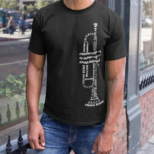 Trumpet in Words T-shirt,Trumpet T-shirt, Music T-shirt, Music Shirt, T-shirt