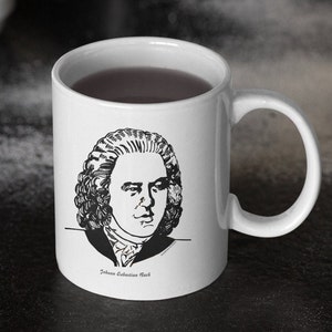 Johann Sebastian Bach Mug, Composer Mug, Bach Mug, Music Composer Mug, Bach Quote Mug, Music Mug