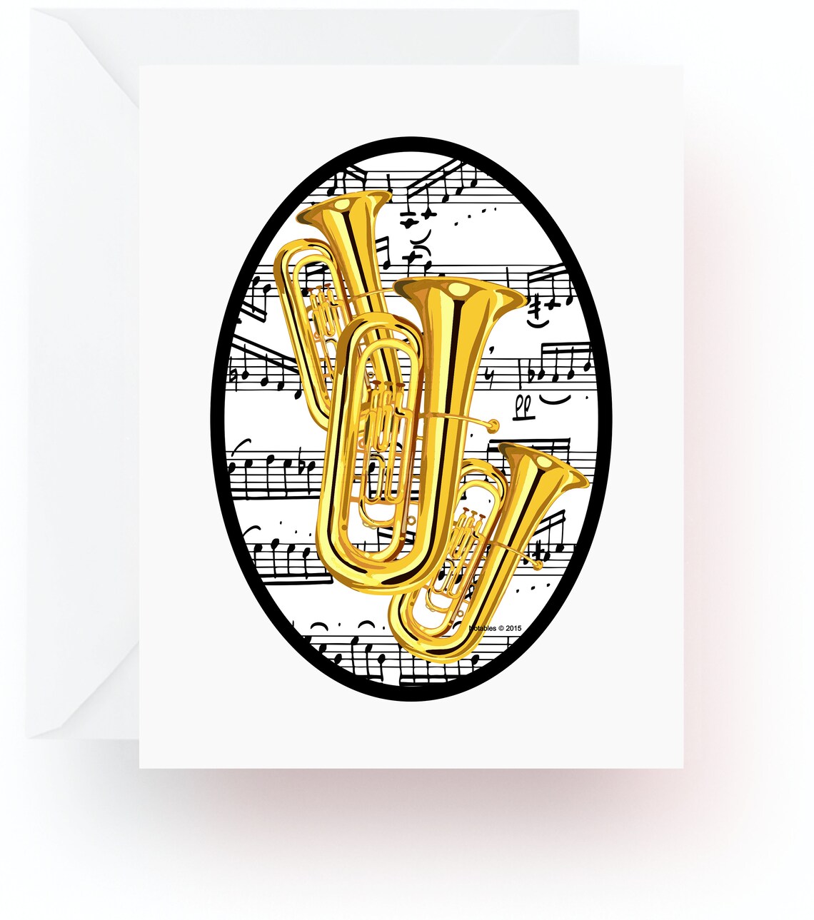Tuba Note Cards Stationery Note Cards Music Note Cards Etsy 日本