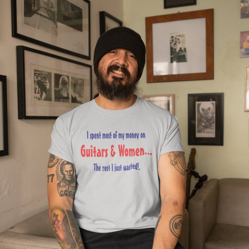 Lightmyshirt Fashion Music T-Shirt, Music Shirt, Guitar Lover T-Shirt, Joke T-Shirt, Music, Funny T-Shirts