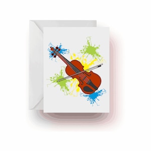 Violin Note Cards, Stationery, Note Cards, Music Note Cards, Music Teacher Gift, Music, Music Gift, Violins