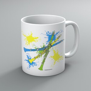 Clarinet Mug, Ceramic Mug, Music Mug, Music Teacher Gift