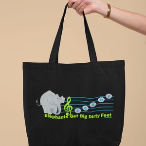 EGBDF Canvas Tote Bag, Music Tote Bag, Music Teacher Gift, Music Gift, Cartoon Tote Bag, EGBDF Tote Bag