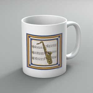 Saxophone Print Mug