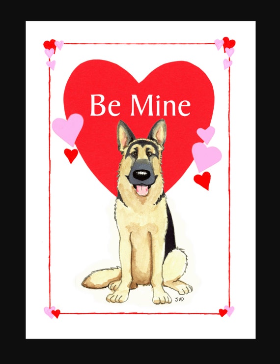 german shepherd valentine