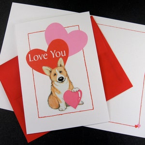Pembroke Welsh Corgi Valentine Card - Etsy