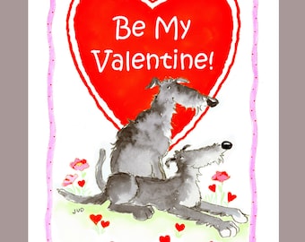 Scottish Deerhound Valentine